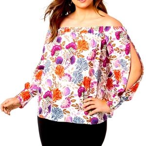 INC Plus Size Off the Shoulder Top Size 1X